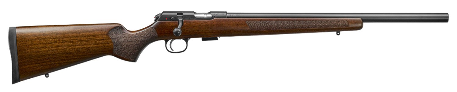 CZ-USA 02340 CZ 457 Varmint Full Size 22 LR 5+1 20.50" Black Nitride Heavy Barrel Black Nitride Steel Receiver Turkish Walnut Fixed Varmint-Style