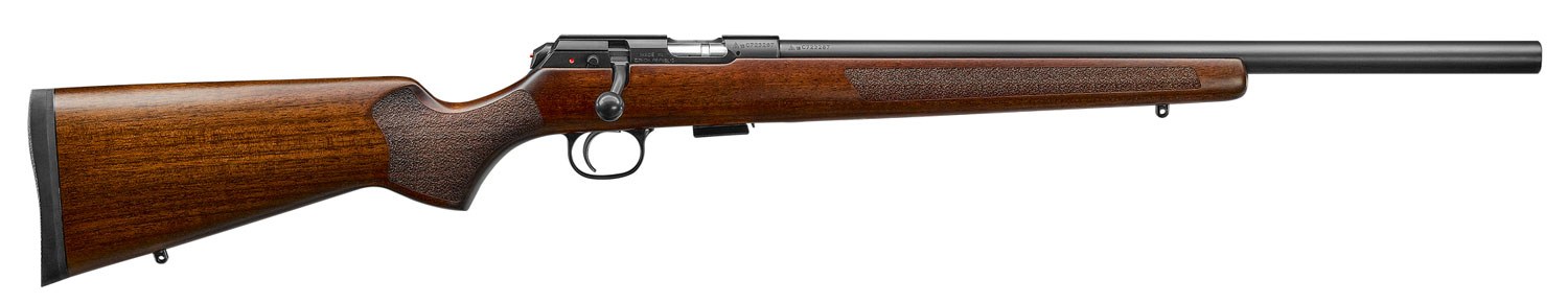 CZ-USA 02341 CZ 457 Varmint Full Size 22 WMR 5+1 20.50" Black Nitride Heavy Barrel Black Nitride Steel Receiver Turkish Walnut Fixed Varmint-Style