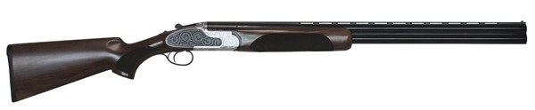 CZ-USA 06455 WingShooter Elite 12 Gauge 3" 2-Round 28" Gloss Black Chrome Barrel, Engraved Satin-Gloss Chrome Metal Finish, Turkish Walnut Stock - Image 2