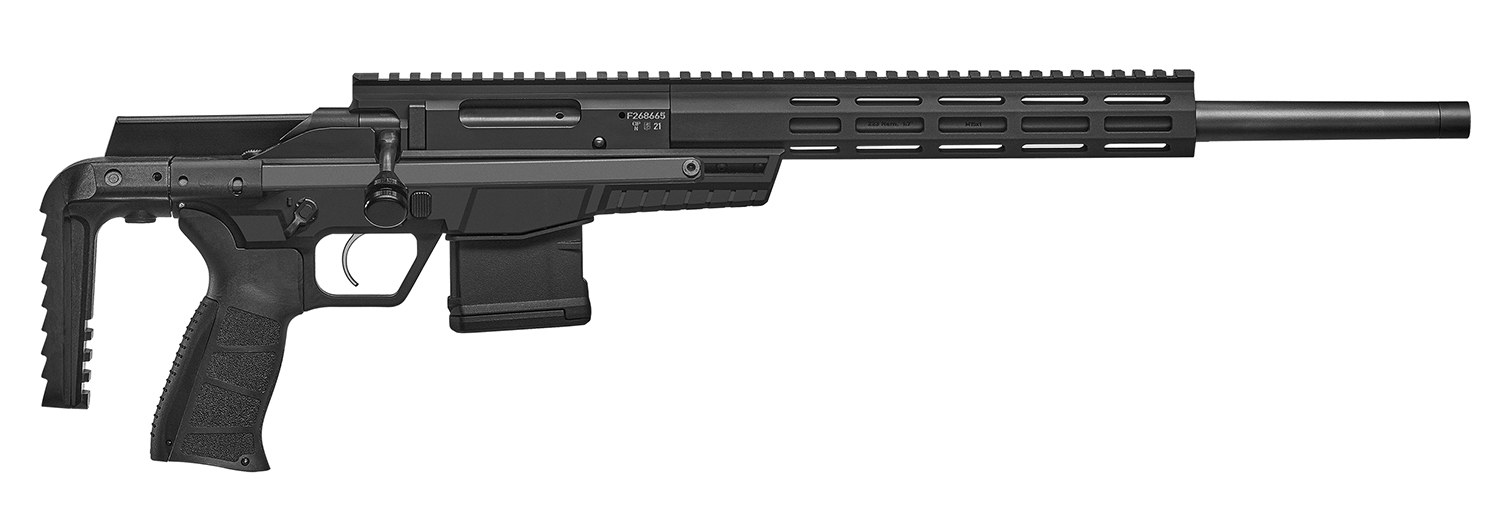 CZ-USA CZ 600 Plus Trail 223 Rem 10-Round 16.2IN 1/2X28 Picatinny Rail Black Chassis Pdw Stock M-LOK Forend 07611