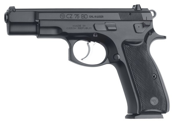 CZ-USA 91130 75BD 9mm Luger 16+1 4.60" Black Steel Barrel, Black Steel Serrated Slide, Black Polycoat Steel Frame with Beavertail, Black Plastic Grip - Image 2
