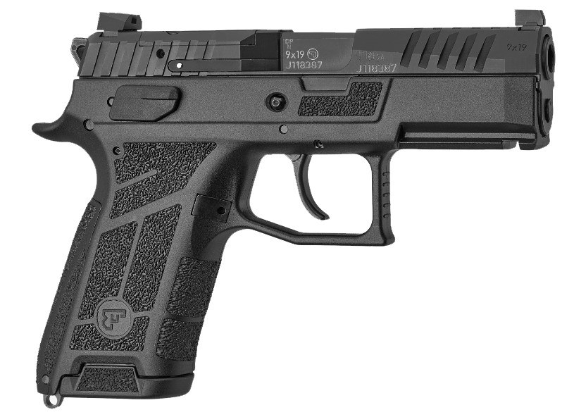 CZ-USA 01660 P-09 C Nocturne Compact Frame 9mm Luger 10+1 3.74" Black Steel Barrel, Black Optic Cut/Serrated Steel Slide, Black Polymer Frame - Image 2