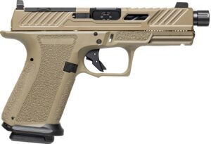 Shadow Systems MR920 Elite Slide Optic Dlc Hga 9MM 4IN Spiral Threaded Dlc Barrel FDE Frame 2/15-Round Magazines