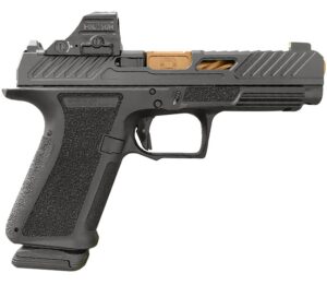 Shadow Systems MR920 Elite Optic Dlc Hga 9MM 4IN Spiral Unthrd Bronze Barrel Black Frame 2/15-Round Holosun