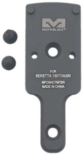 Meprolight USA 901141041 Optics Plate Shotgun Matte Black Aluminum Beretta 1301T/A300 RMR Footprint