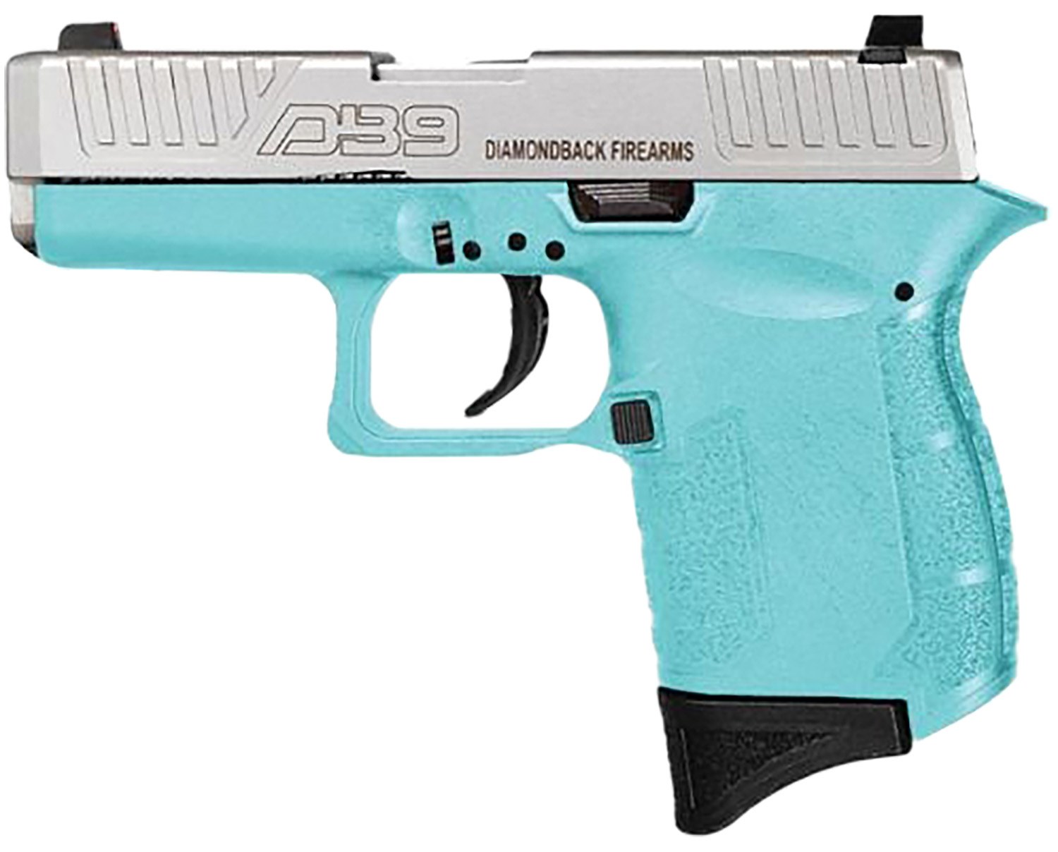 Diamondback DB0200P091 DB9 Gen4 Micro-Compact Frame 9mm Luger 6+1, 3.10" Stainless Steel Barrel, Nickel Boron Serrated Stainless Steel Slide, Mint
