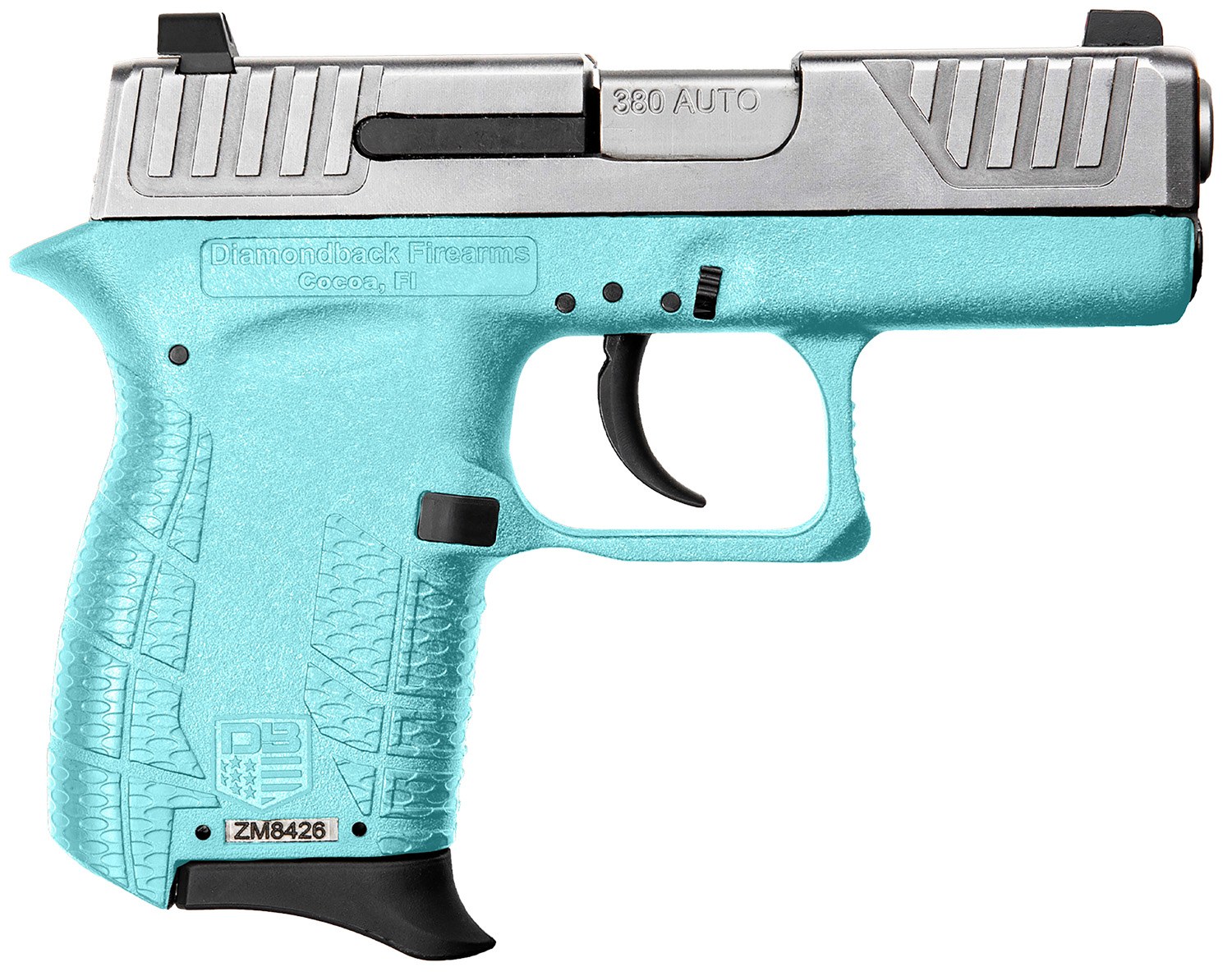 Diamondback DB0100E092 DB380 Gen4 Micro-Compact Frame 380 ACP 6+1, 2.80" Stainless Steel Barrel, Nickel Boron Serrated Stainless Steel Slide, Mint