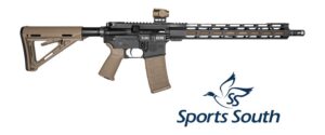 Diamondback DB175AK223 DB15 Sports South Exclusive 5.56 NATO 30+1 16" Flat Dark Earth Cerakote Threaded Barrel, Black Cerakote Aluminum Receiver