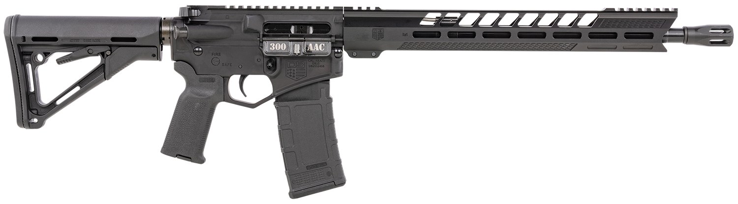 Diamondback DB1731B001 DB15 300 Blackout 30+1 16" Nitride Treated Heavy Barrel with DBSB-IV Flash Hider, A3 Flattop Upper/Diamondback Black Gold Lower