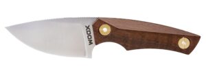 Woox BU.KNF030.01 Bad Boy 2.75" Plain Drop Point D2 Steel Blade American Walnut with Brass Hardware Handle 6.25" OAL