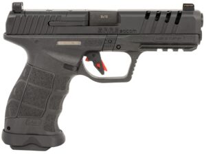 SAR USA SAR9SOCOMBL SAR9 SOCOM 9mm Luger 21+1 5.20" Black Steel Barrel, Black Steel Optic Ready/Ported/Serrated Slide, Black Polymer Frame with