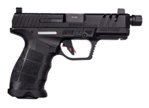 SAR USA SAR9CSOCOMBL SAR9 C Compact Frame 9mm Luger 21+1 4" Black Steel Barrel, Black Steel Optic Ready/Ported/Serrated Slide, Black Polymer Frame