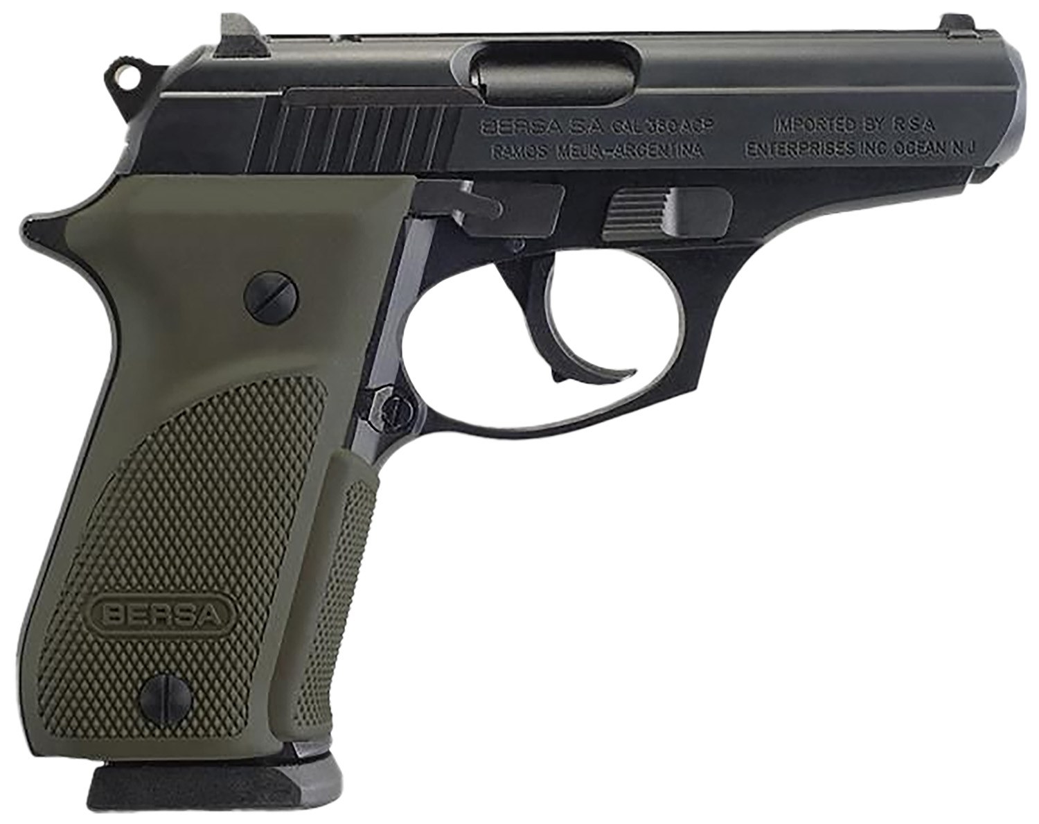 Bersa T380PMC Thunder Combat Sub-Compact Frame 380 ACP 15+1, 3.50" Black Steel Barrel, Matte Black Serrated Steel Slide & Aluminum Frame