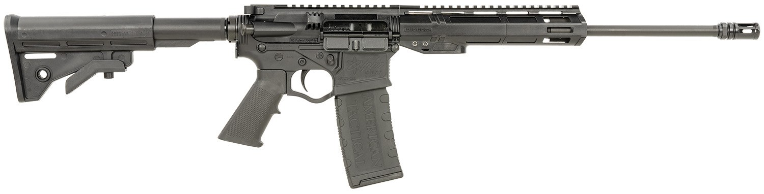 American Tactical ATI ATIGAX5569ML Alpha-15 Maxx 5.56x45mm NATO 30+1 16" Black Threaded Barrel, Black Picatinny Rail Polymer Receiver, 9" Polymer