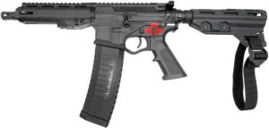 American Tactical Ati Alpha Maxx 5.56 7.5IN Barrel 60-Round Black AR Pistol with Franklin Armory Bfsiii Binary Trigger ATIGAX5567ML60FA