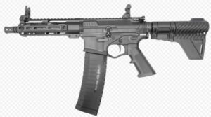 American Tactical Ati Alpha Maxx Pistol 5.56 7.5IN Barrel 60-Round Black Tb 7IN Aluminum M-LOK QD Style Rail Flip Up Sights Ati Blade 2 ATIGAX556QD760