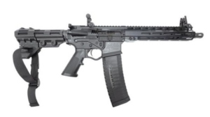 American Tactical Ati Alpha Maxx Pistol 5.56 10IN Threaded Barrel 60-Round Black Aluminum M-LOK Rail Flip Up Sights Tb Arm Brace ATIGAX556ML105TB60
