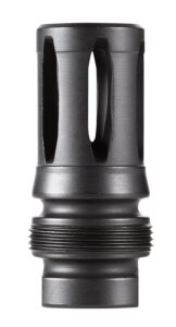 Dead Air DA122 Xeno Flash Hider Black Nitride 4140 Steel with 5/8"-24 Tpi Threads, 2.16" OAL & .99" Diameter