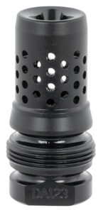 Dead Air DA123 Xeno Muzzle Brake Black Nitride 4140 Steel with 1/2"-28 Tpi Threads