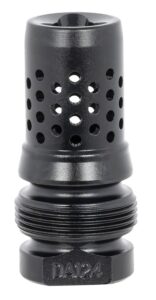 Dead Air DA124 Xeno Muzzle Brake Black Nitride 4140 Steel with 5/8"-24 Tpi Threads