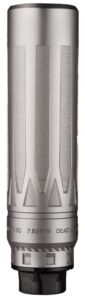 Dead Air Nomad-Ti XC Silver 7.62mm Silencer with Xeno Adapt&DA124 Omni Brake