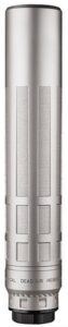 Dead Air Nomax 33 Silver .33 Caliber Silencer with Xemax Adapter & 5/8-24 DA150 Muzzle Brake