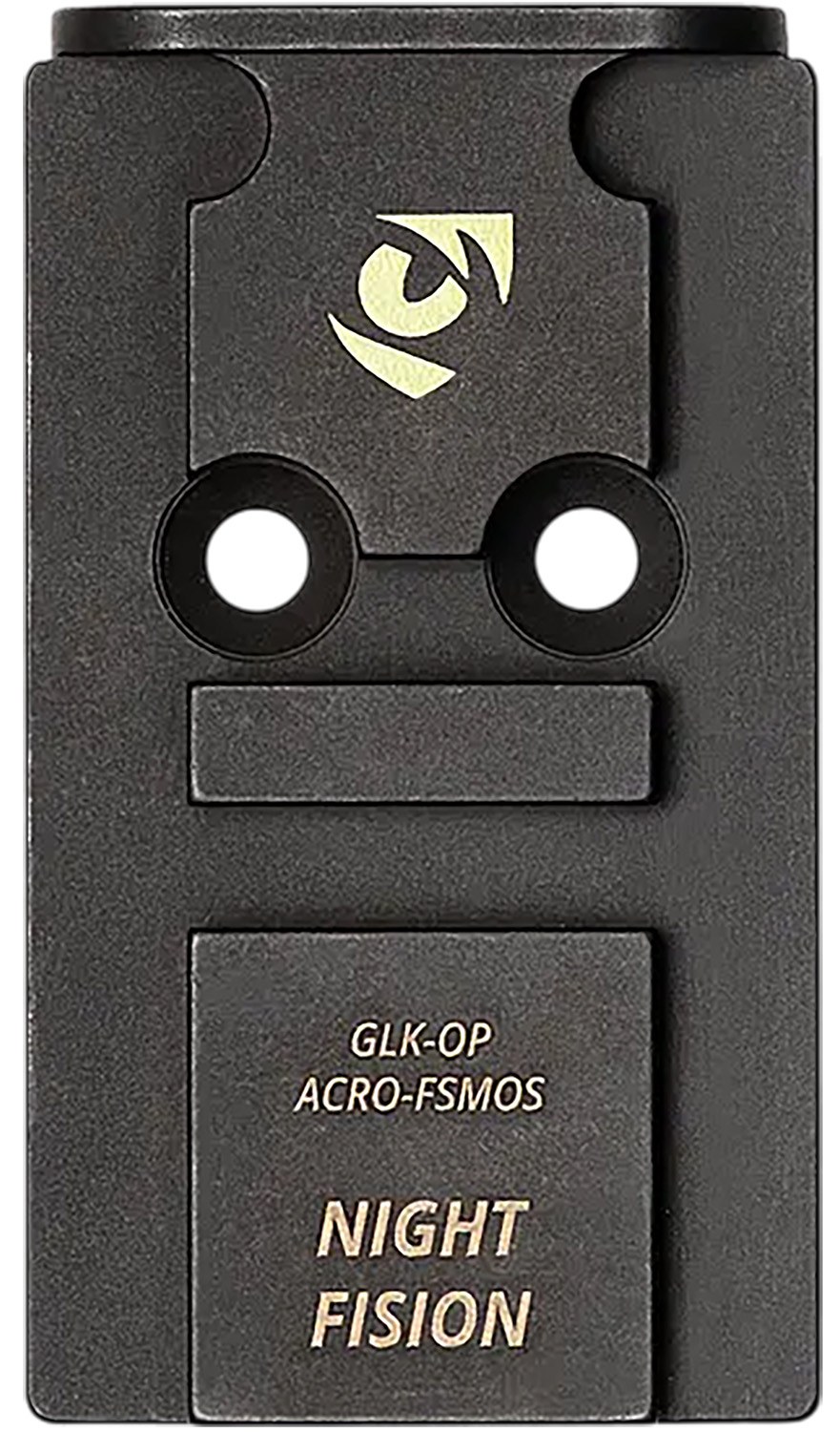 Night Fision GLKOPACROFSMOS ACRO P2 Footprint Black Stainless Steel Fits Glock MOS 17/19/47