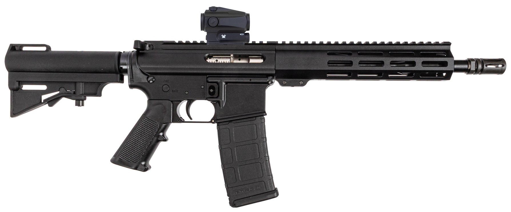 Dpms DP-15 Shortacle 300AAC 10.5IN Barrel Rd Black M-LOK Car Brace Pistol with Vortex Sparc Optic Tb DP51655231683-KIT