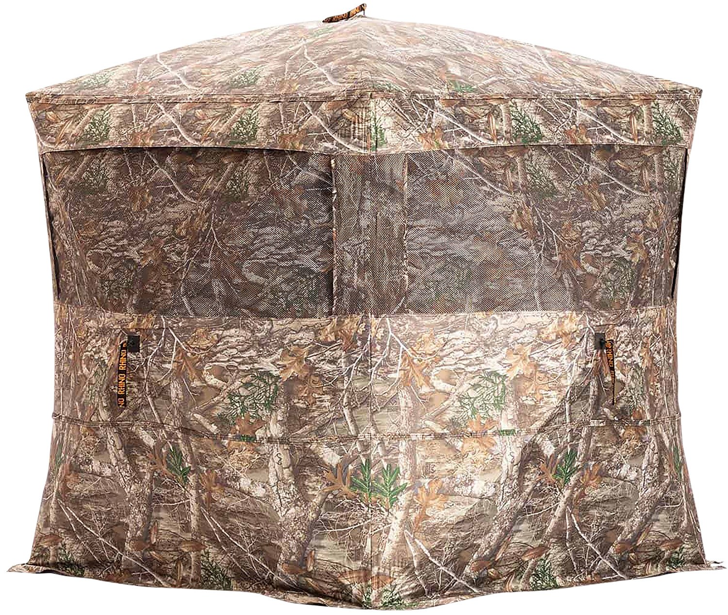 Rhino Blind RB24 RTE 3 Man | 5 Hub Design Zipper Door Realtree Edge