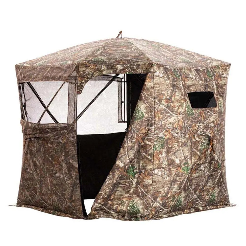 Rhino 180 Pro FD RTE- 180 See Through Blind with Full Size Door-Realtree Edge