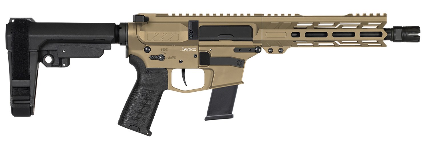 CMMG 10A570FCT Banshee MK10 10mm Auto 15+1 8" Black Nitride Threaded Barrel, M-LOK Handguards, Coyote Tan Cerakote Aluminum Picatinny Rail Receiver