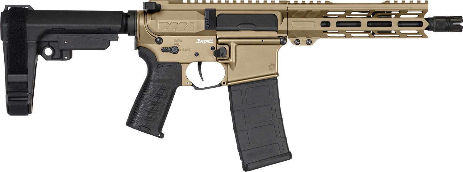 CMMG 30AF20ACT Banshee Mk4 300 Blackout 30+1 8" Black Nitride Threaded Barrel, M-LOK Handguard, Coyote Tan Cerakote Aluminum Receiver with Picatinny