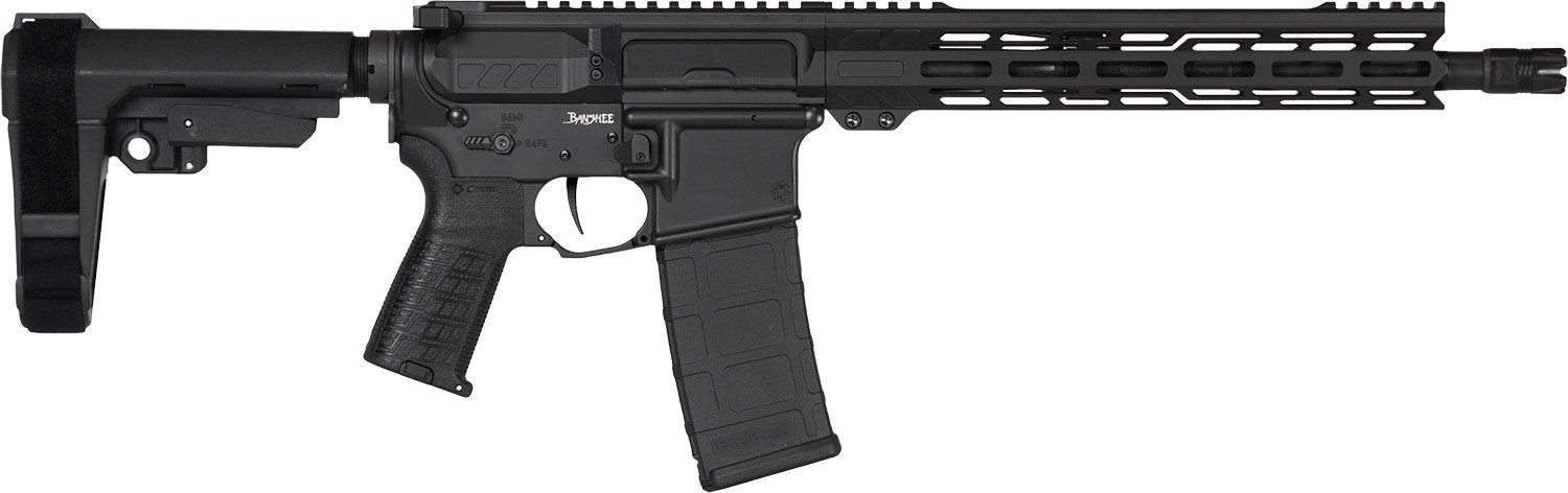 CMMG 30AB20FAB Banshee MK4 300 Blackout 30+1 12.50" Black Nitride Medium Taper Threaded Barrel, EML 7" M-LOK Handguards, Black Armor Cerakote Aluminum