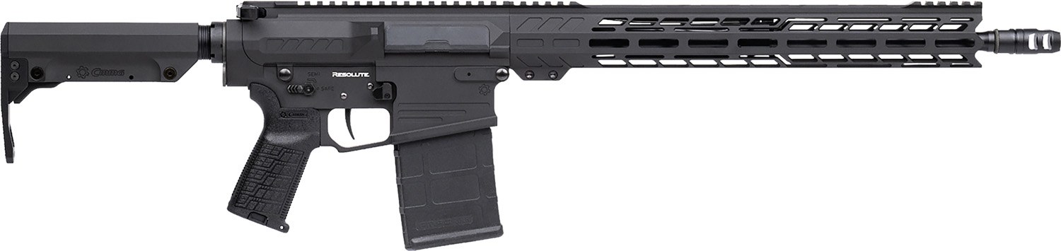 CMMG 33A590C-AB Resolute MK3 8.6 Blackout 20-Round 16.10" Black Nitride 7075-T6 Aluminum Receiver 15" M-LOK Handguard CMMG Zeroed Grip