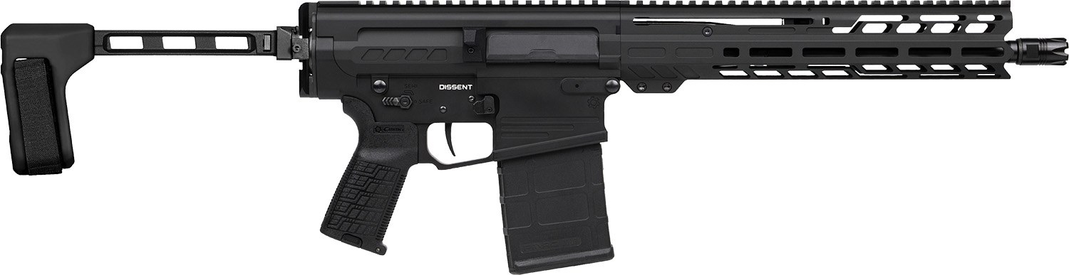 CMMG 33A380C-AB Dissent MK3 8.6 Blackout 20-Round 12.50" Black Nitride 7075-T6 Aluminum Receiver 11" Proprietary Handguard CMMG Zeroed Grip