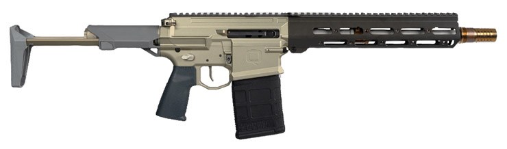 Q LLC BOOMBOX-86-12IN-PISTOL Boombox 8.6 Blackout 20+1 12" Bead Blasted Threaded Barrel, M-LOK Handguard, Aluminum Receiver with Picatinny Rail, Black - Image 3