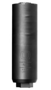 Q Jumbo Shrimp 6.5CM Suppressor Titanium 1.75IN OD X 5.7IN L Bead Blasted with 5/8X24 Cherry Bomb