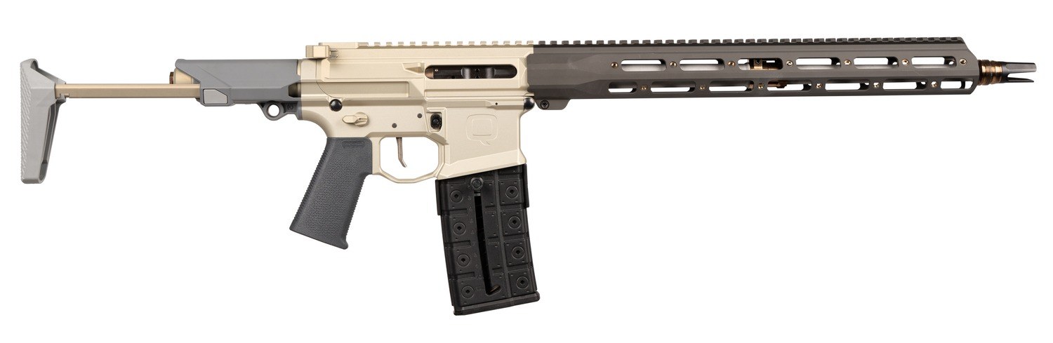 Q Honey Badger 5.56 16IN Heavey Barrel 10-Round Comp Magazine Gray and Black Fixed Stock Ca HB-556-16IN-RIFLE-FS-FM-10