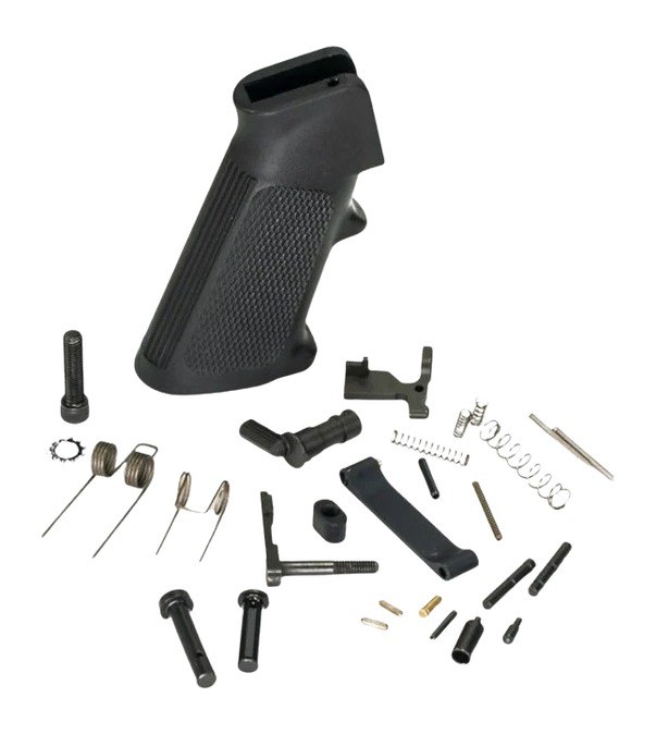 White Label Armory WLA-LOW-1014-01 Lower Parts Kit for AR Platform Curved Trigger Black - Image 2