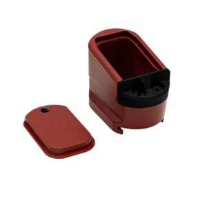 Shield Arms MPME5RED Magazine Extension 5-Round Compatible with Shield Arms M&P 2.0 Red Anodized Aluminum