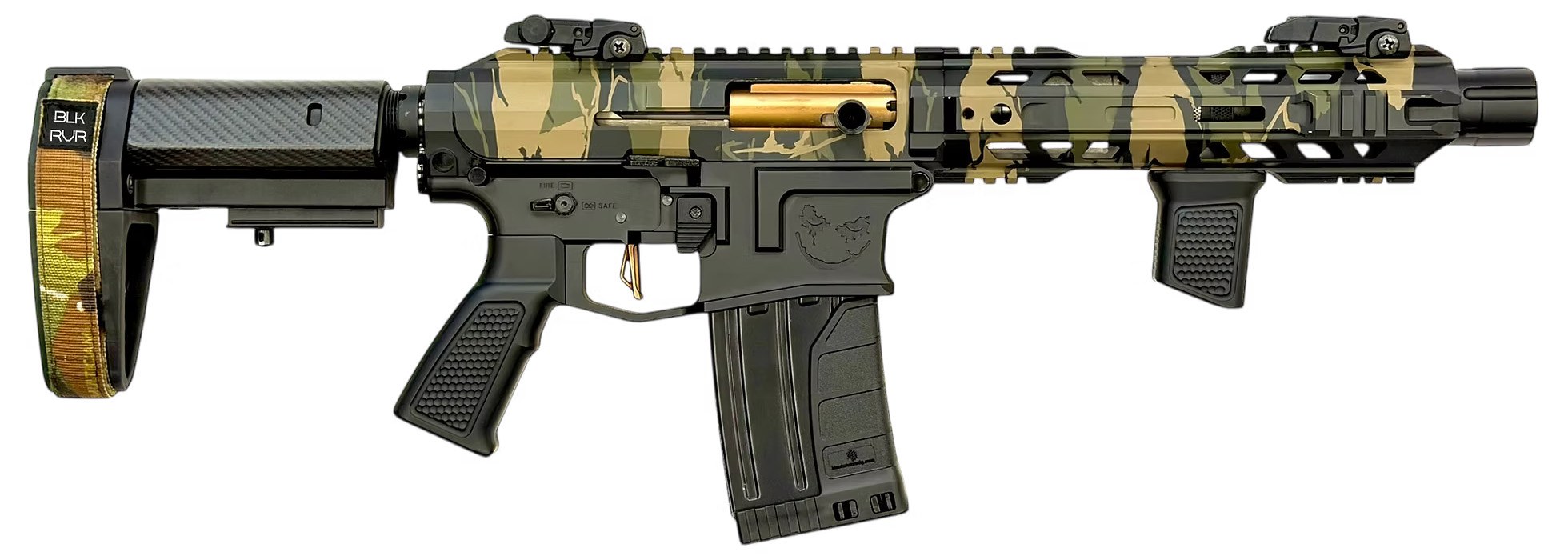 Orthos Joker Sga 12 Gauge 13 in Barrel M-LOK Woodland Camo Adjustable Stock Ambidextrous Controls 1 5/10-Round Magazine