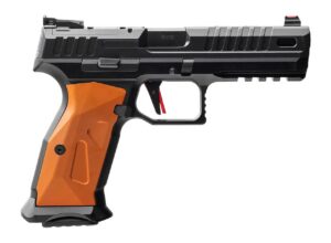 MAC 15000651 RA-9 Sport 9mm Luger 17+1 4.75" Black QPQ Tenifer Cerakote Steel Lightening Cut/Optic Ready Slide, Black Anodized Aluminum Frame