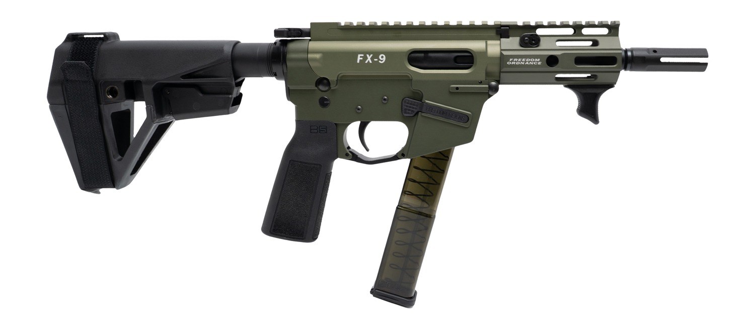 Freedom Ordance FX9P4E-ODG FX9P Elite 9mm Luger 4" Black Nitride Threaded Barrel, OD Green Anodized Aluminum Receiver with Picatinny Rail, M-LOK