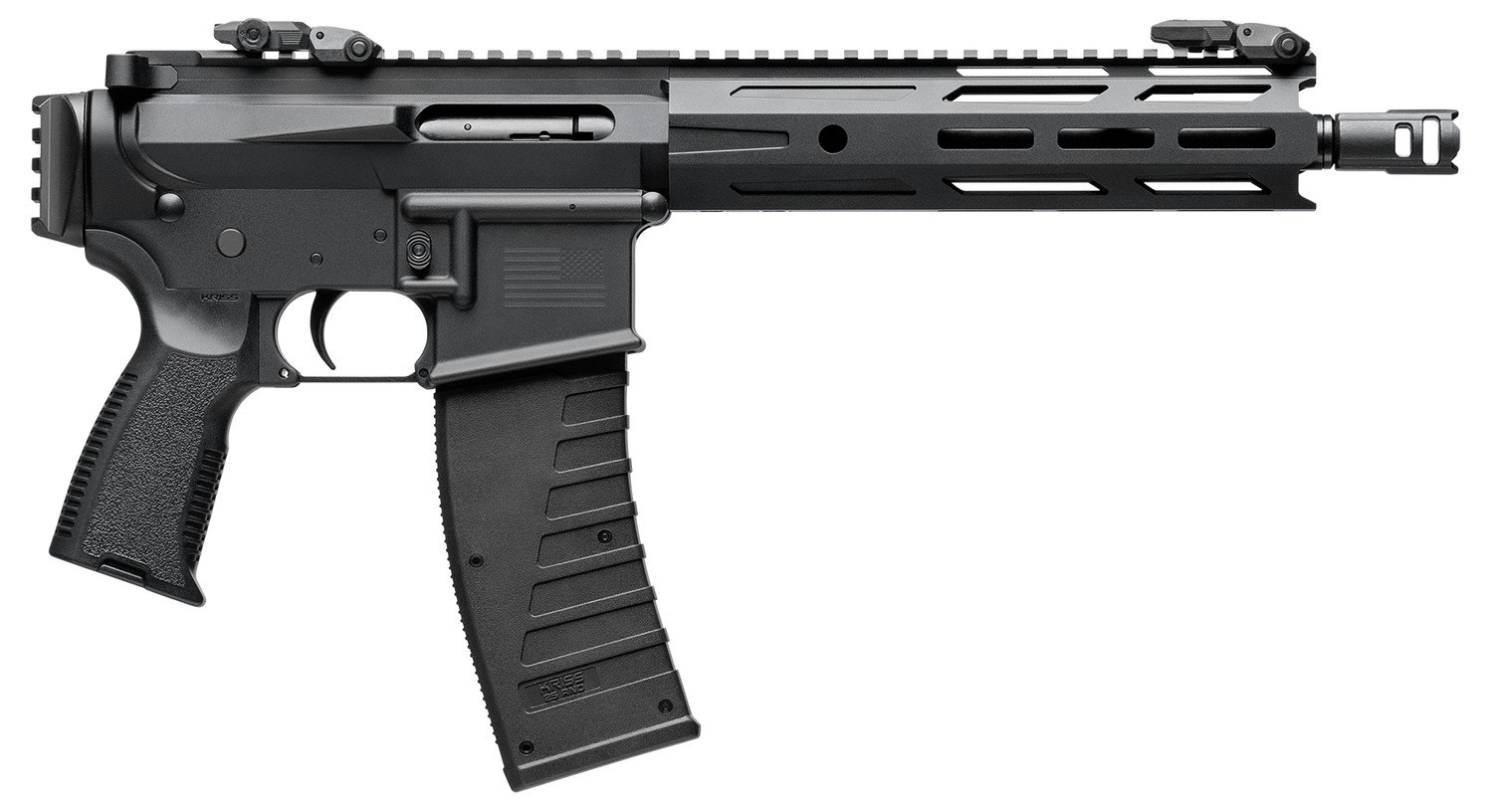 Kriss USA DM22P26BL25 DMK22P 22 LR 25+1 10.50" Black Threaded Barrel, Matte Black Picatinny Rail Receiver, Picatinny Rail Rear, Black Polymer Grip