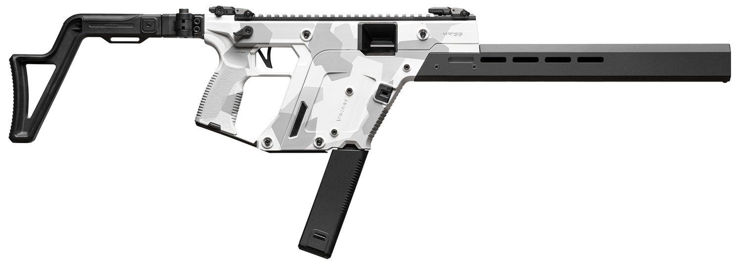 Kriss USA KV103CAD00 Vector CRB Gen3 10mm Auto 33+1 16" Black Nitride Threaded Barrel, Arctic Delta Cerakote Receiver with Picatinny Rail, M-LOK