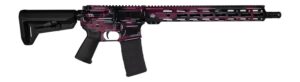 Shark Coast Tactical SCC02119ABKCH Anime-15 5.56 NATO 30+1 16" Black Nitride Threaded Barrel, Black Cherry Cerakote Aluminum Receiver with Picatinny