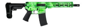 Shark Coast Tactical SCC06247AGRN-P Anime-15 Green 5.56 NATO 30+1 10.50" Black Nitride Threaded Barrel, Green Cerakote Aluminum Receiver with