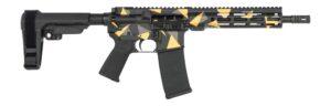 Shark Coast Tactical SCC07176GEO-P Geodesic 5.56 NATO 30+1 10.50" Black Nitride Threaded Barrel, Aluminum Receiver with Picatinny Rail, M-LOK