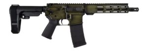 Shark Coast Tactical SCC07183GRNBW-P Distressed 5.56 NATO 30+1 10.50" Black Nitride Threaded Barrel, Aluminum Receiver with Picatinny Rail, M-LOK