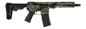 Shark Coast Tactical SCC07305TGR-P Tiger Stripe 5.56 NATO 30+1 Black Nitride Threaded Barrel, Aluminum Receiver with Picatinny Rail, M-LOK Handguard